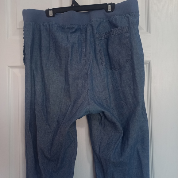 Blue Drawstring Pants - Picture 2 of 3